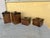 Vintage MCM Wooden Canisters With Lids by Ma Leck Kitchen Set 4Pc For Sale In West Palm - Image 6 of 8