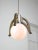 Mid-Century Scandinavian Chrome & Opaline Pendant Lamp, 1960s For Sale - Image 12 of 13
