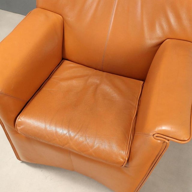 Brown Laurianetta Lounge Chairs by Afra and Tobia Scarpa for B&B Italia, Set of 6 For Sale - Image 8 of 14