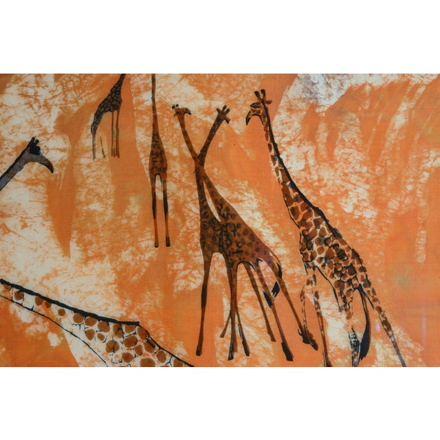 Just in! This is an authentic limited -edition silk batik textile print by the renowned Kenyan artist Robin Anderson...