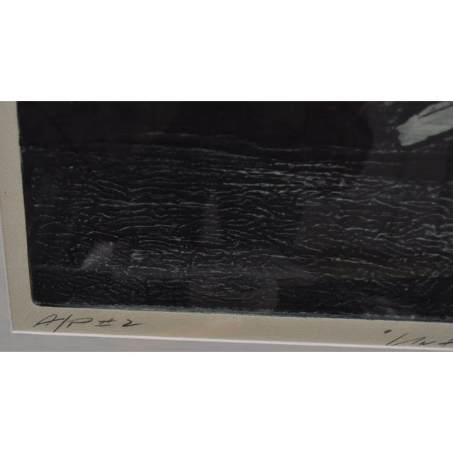 1980s Gary Shaffer Modern Serigraph on Paper For Sale - Image 4 of 6