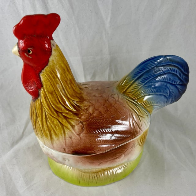 A vintage figural Hen Pâté Terrine made for Laurent Caugant, a Bretagne pâté maker since 1927 – circa 1950s. Dress up your...