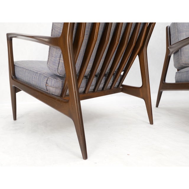 Pair Kofod Larsen Selig Danish Mid-Century Modern Lounge Chairs New Upholstery For Sale - Image 10 of 17