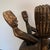 1970s Vintage Five Headed African Wood Carved Plant Stand Side Table For Sale - Image 5 of 7