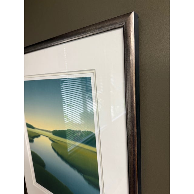 Contemporary "Marsh Lanscape", Framed Fine Art Original Print 16/125, by Jacob Cooley For Sale - Image 3 of 6