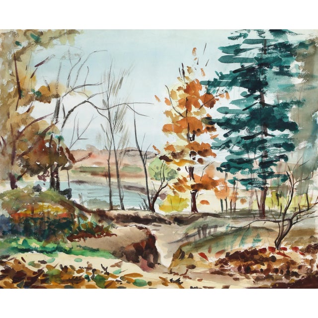 Fall (P6.8) Eve Nethercott American (1925–2015) Date: 1951 Watercolor on Paper Size: 18 x 22 in. (45.72 x 55.88 cm)