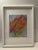 Original Mixed Media Artwork “Orange Soufflé” (Watered Acrylic Painting and Ink on Art Paper); Signed, Framed For Sale - Image 4 of 12