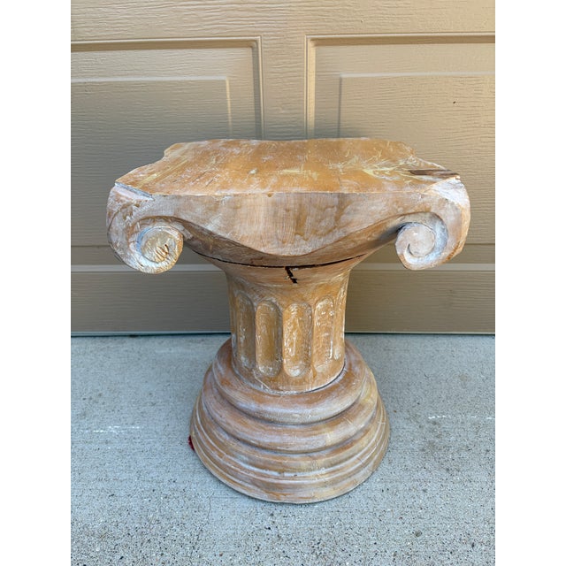 Weathered Classical Column Pedestal in the Grand Tour Taste For Sale - Image 11 of 11