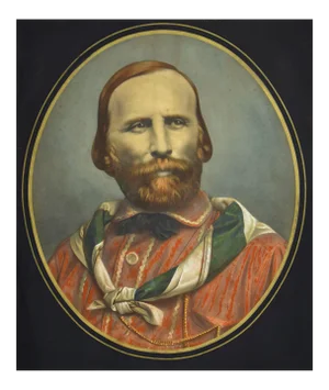 Early Portrait of Giuseppe Garibaldi - Original Lithograph 19th Century 19th Century