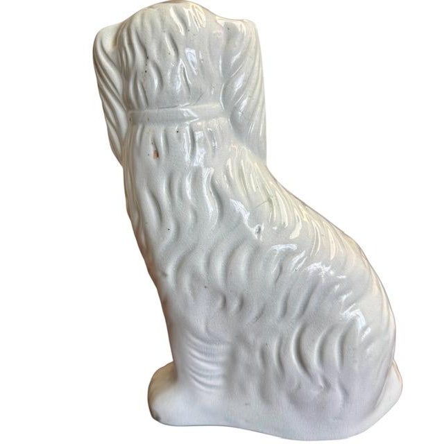 Ceramic Mid 19th Century English Staffordshire Dog Figurine For Sale - Image 7 of 9