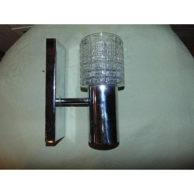 Metal Vintage Wall Lamp by Nickel Plated, 1970s For Sale - Image 7 of 7