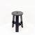 Vintage Black-Stained Wooden Tripod Stool with Tenon Joints For Sale - Image 13 of 13