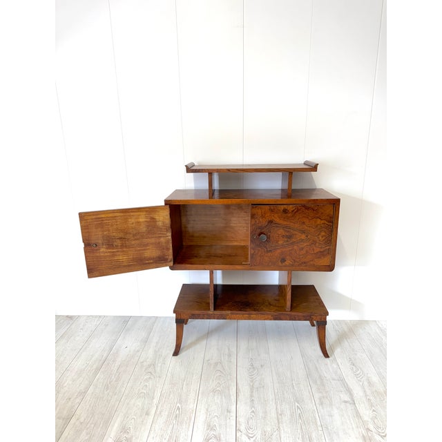 Brown Vintage Walnut Burl Sideboard from Domus Nova, 1930s For Sale - Image 8 of 15