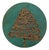 Vintage Art Pottery Christmas Tree Decorative Plate Signed by Artist For Sale