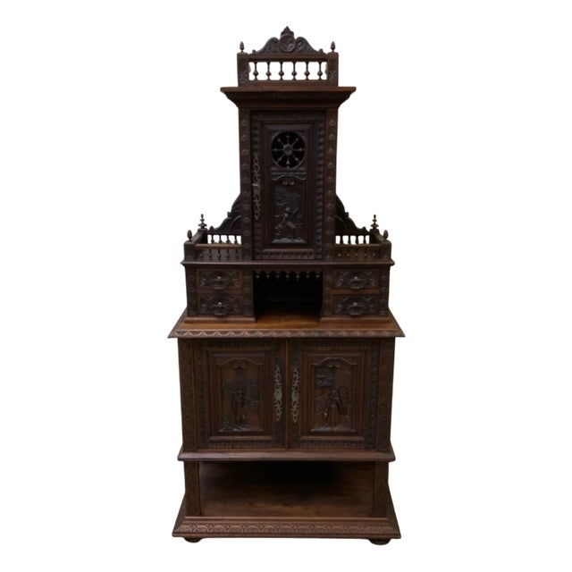 Antique Buffet in Oak, 1880 For Sale