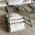 Charcoal Postmodern Gray and Charcoal Cantilever Dining Arm Chairs For Sale - Image 8 of 8