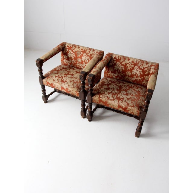 This pair of substantial antique Argentinian armchairs date to the early 20th century and offers a strong presence with...