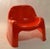 Nice Tomato Red version of the classic "Toga" chair, designed by Sergio Mazza for Artemide. Minor surface scuffs, and...