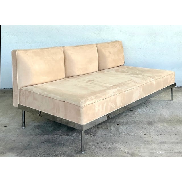 Vintage Contemporary Polished Chrome Sofa For Sale In West Palm - Image 6 of 12