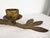 VTG Large 36" Hand Forged Iron Gold Gilt Candle Holder ~ Brutalist Art Retro MCM For Sale - Image 11 of 18