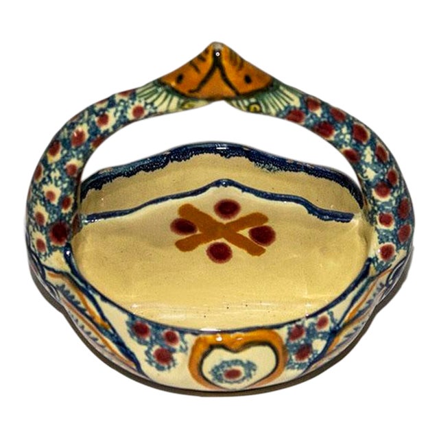 Henriot Quimper Pottery Salt and Pepper Cellar Breton Faience Chairish