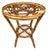 Industrial Vintage French Rattan Side Table, 1950s For Sale - Image 3 of 18