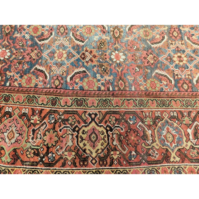 Antique Hand-Knotted Persian Sultan Abad Rug. 8'10"x 13' For Sale - Image 15 of 18
