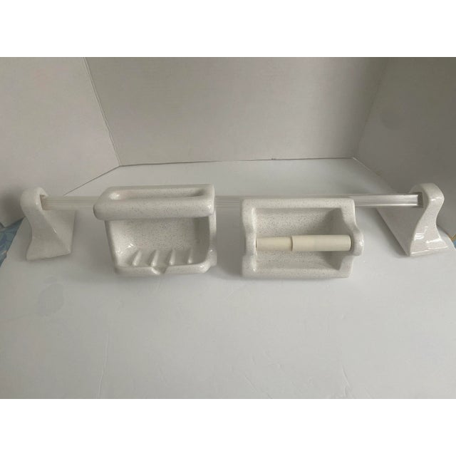 20th Century Sherle Wagner Style Porcelain Towel Holder, Toilet Paper ...