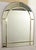 1970s 1970s Venetian Arch Shaped Beveled Glass Brass Wall Mirror Hollywood Regency For Sale - Image 5 of 14