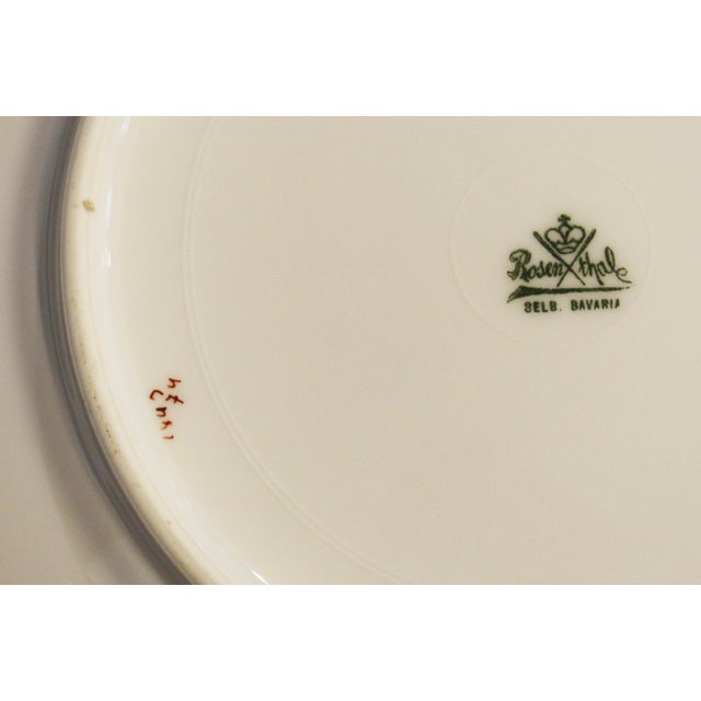 Rosenthal C. 1915-30 Set of 18 Salad or Dessert Plates in Rosenthal's "Donatello" Design For Sale - Image 4 of 5