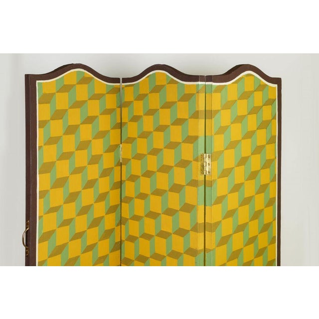 Wood Angéle Boddaert - Three-Fold Screen ​ For Sale - Image 7 of 8