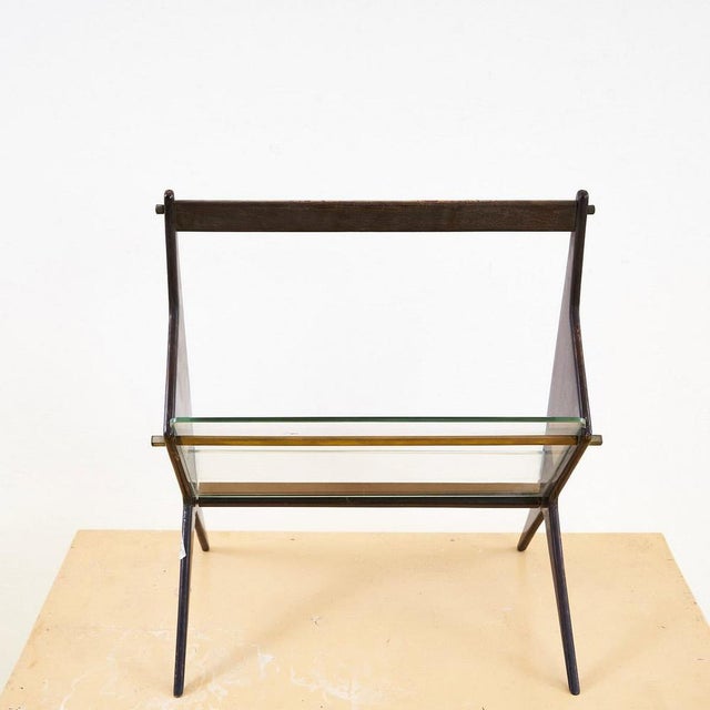 Vintage Magazine Rack, 1940s For Sale - Image 4 of 6