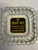 Pair of 1960s vintage glass Hotel advertising ashtrays. Made in USA. The Carlyle Hotel NY4” in. square and The Embassy...