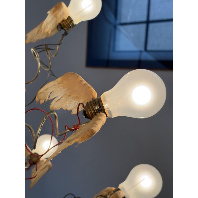 Ingo Maurer Birds Birds Birds Chandelier by Ingo Maurer, 1992 For Sale - Image 4 of 9