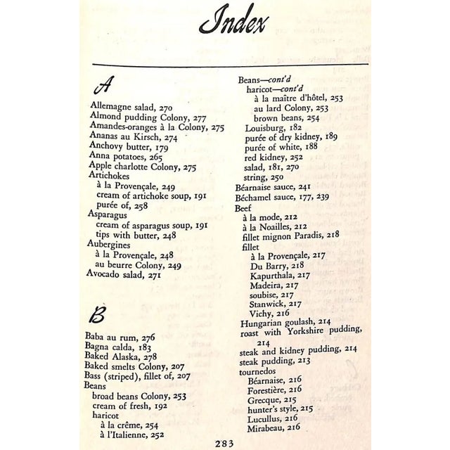 1940s "The Colony: Portrait of a Restaurant- and Its Famous Recipes" 1945 Brody, Iles (Signed) For Sale - Image 5 of 6