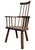 This chair features a vernacular, primitive style, often constructed from local woods. Traditionally made using an elm...