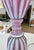 Large Raspberry Lavender Opaline Murano Glass Ribbed Table Lamp by Barovier For Sale - Image 9 of 16