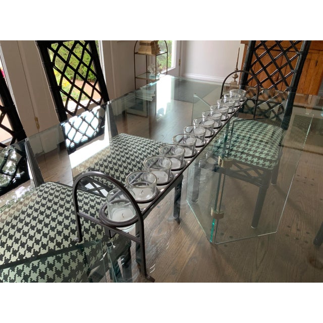 1980s Vintage Metal 12 Tea Light Candle Holder For Sale - Image 5 of 9