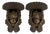 Angel Corbels in Chestnut Wood, Set of 2 For Sale