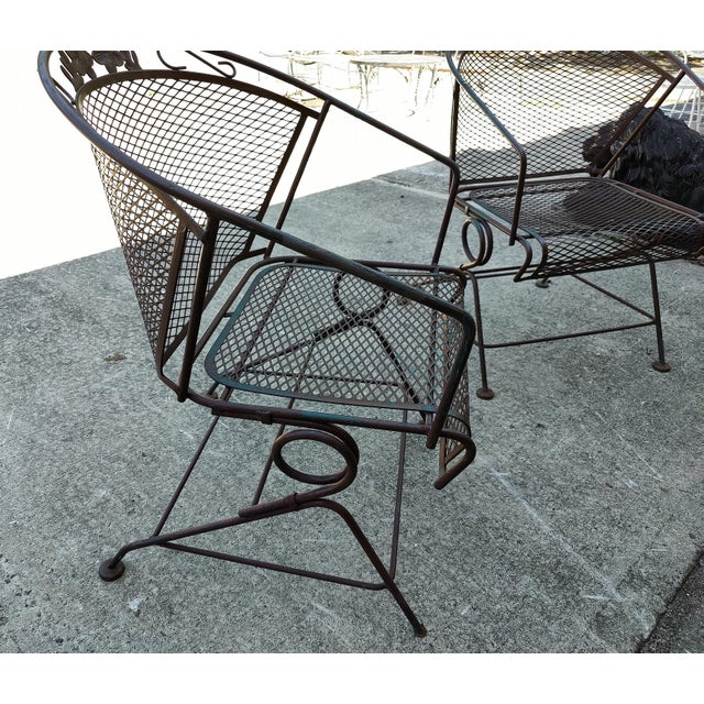 1960s Pair of Mid-Century Modern Garden Rockers - 2 Pieces For Sale - Image 10 of 11