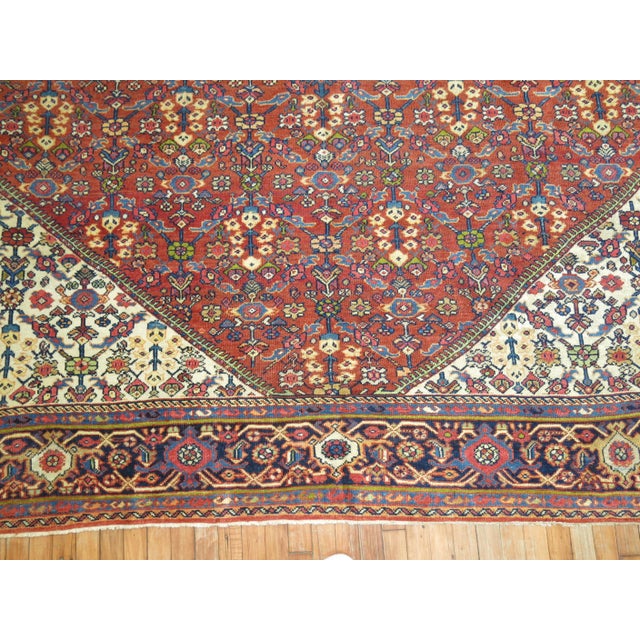 Antique Persian Mahal Rug - 9'4" x 12'6" For Sale - Image 10 of 12
