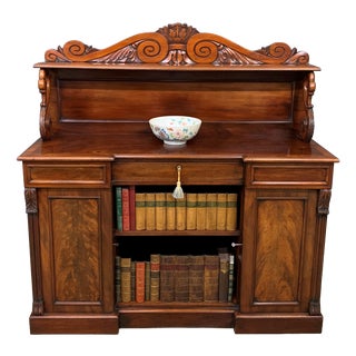 Early 19th Century Flame Mahogany Bookcase For Sale
