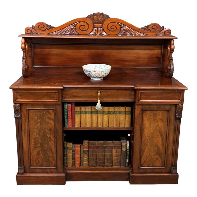 Early 19th Century Flame Mahogany Bookcase For Sale