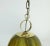 Vintage Pendant Lamp in Amber Color, Acrylic and Brass, 1970s For Sale - Image 5 of 11