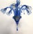 Blue Chandelier attributed to Venini, 1930 For Sale - Image 3 of 8