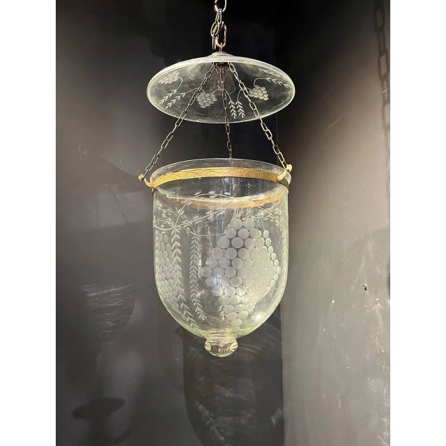 1940's Grape Design Glass Lantern For Sale In New York - Image 6 of 6