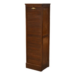 Oak Filing Cabinet, 1950s For Sale