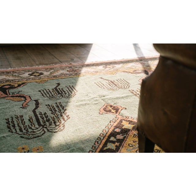 1900s Gray Medallion Antique Indian Agra Rug 4'0" X 6'0" Handknotted Wool Carpet For Sale - Image 12 of 12
