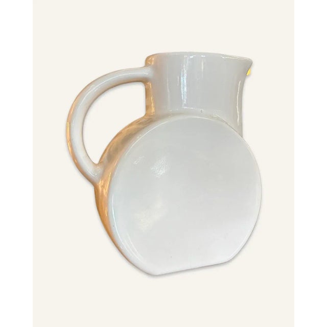 Modern 1960s Eva Zeisel Schramberg Pitcher in White For Sale - Image 3 of 7