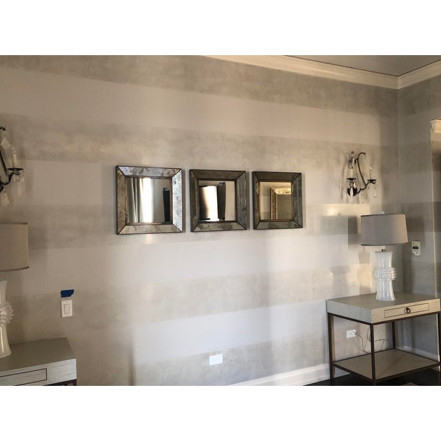 Crate and Barrel Square Dubois Square Wall Mirrors Set of 3 Chairish